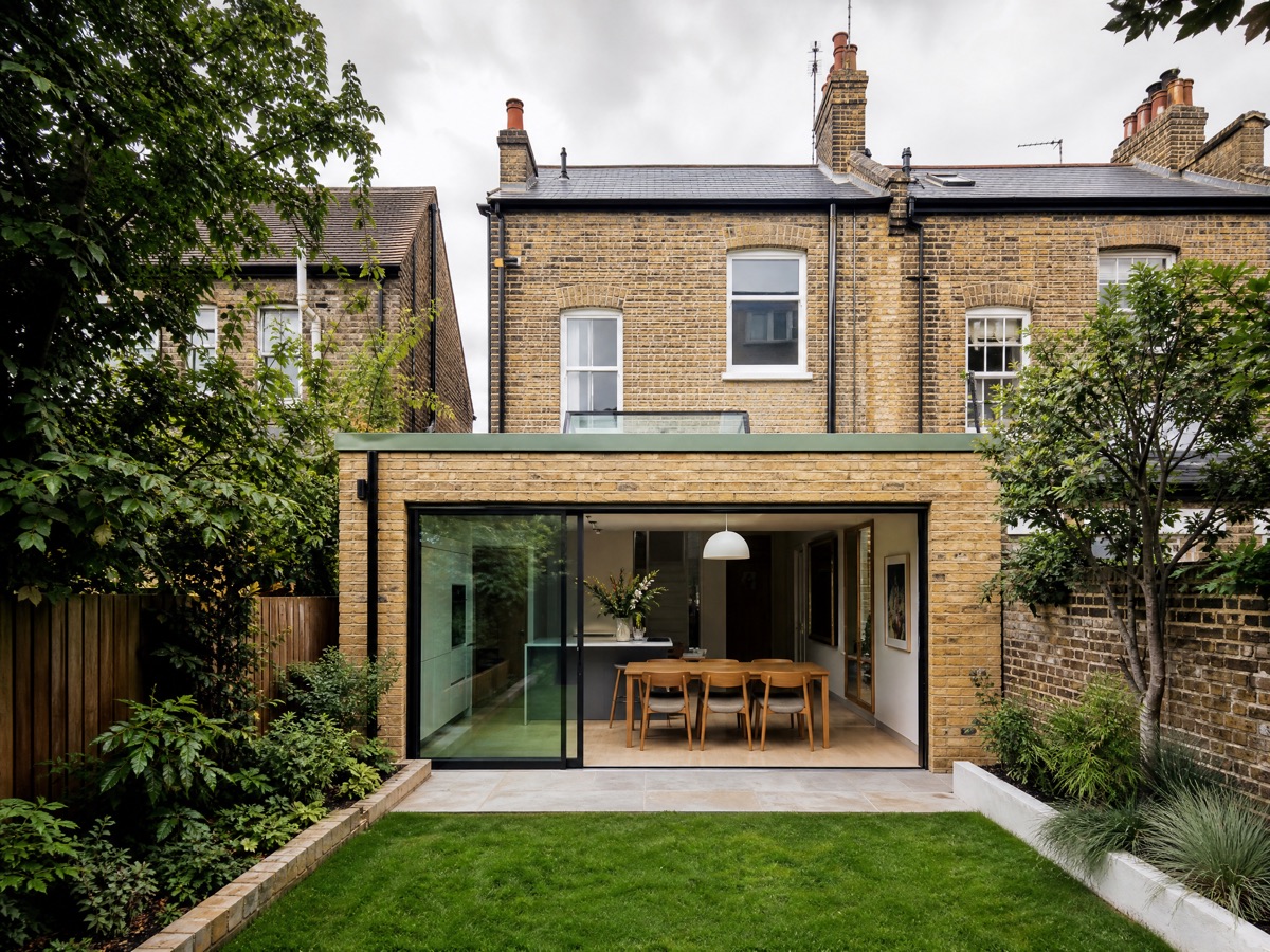Completed brick rear extension on a Victorian home in Leytonstone E11