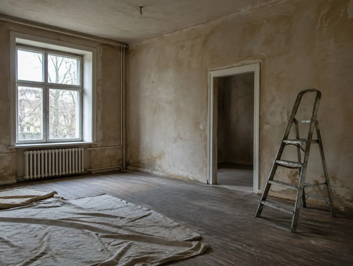 An existing room before renovation — replace with the customer's own photo style